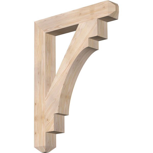 Ekena Millwork Merced Craftsman Smooth Bracket, Douglas Fir, 5 1/2"W x 36"D x 48"H BKT06X36X48MRC04SDF - main